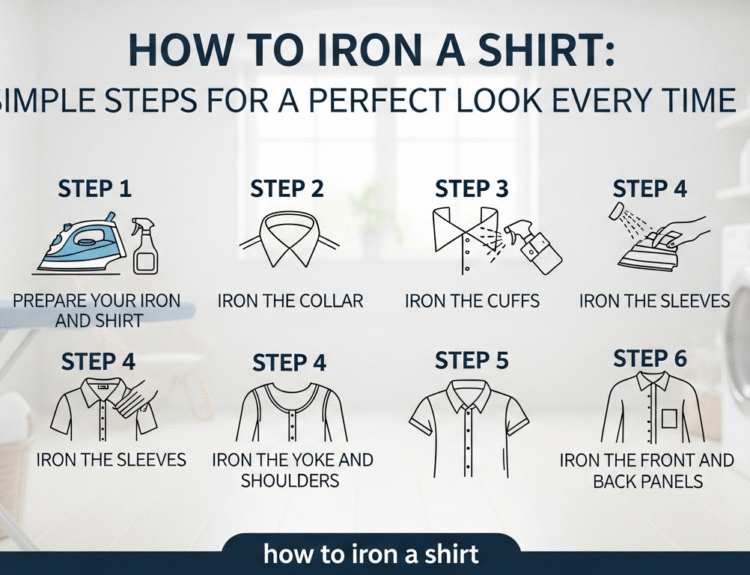 how to iron a shirt​